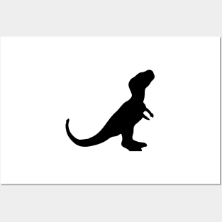 Baby Trex silhouette Posters and Art